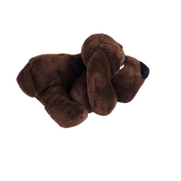 Russ Berrie Big Eyed Chocolate Brown Wakely 9" Puppy EUC Plush Stuffed Animal - Picture 2 of 8